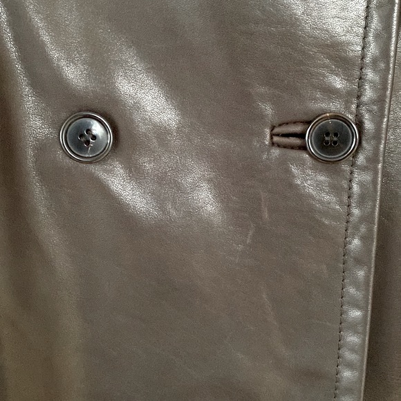 PRADA Dark Brown Leather Coat - Picture 14 of 14